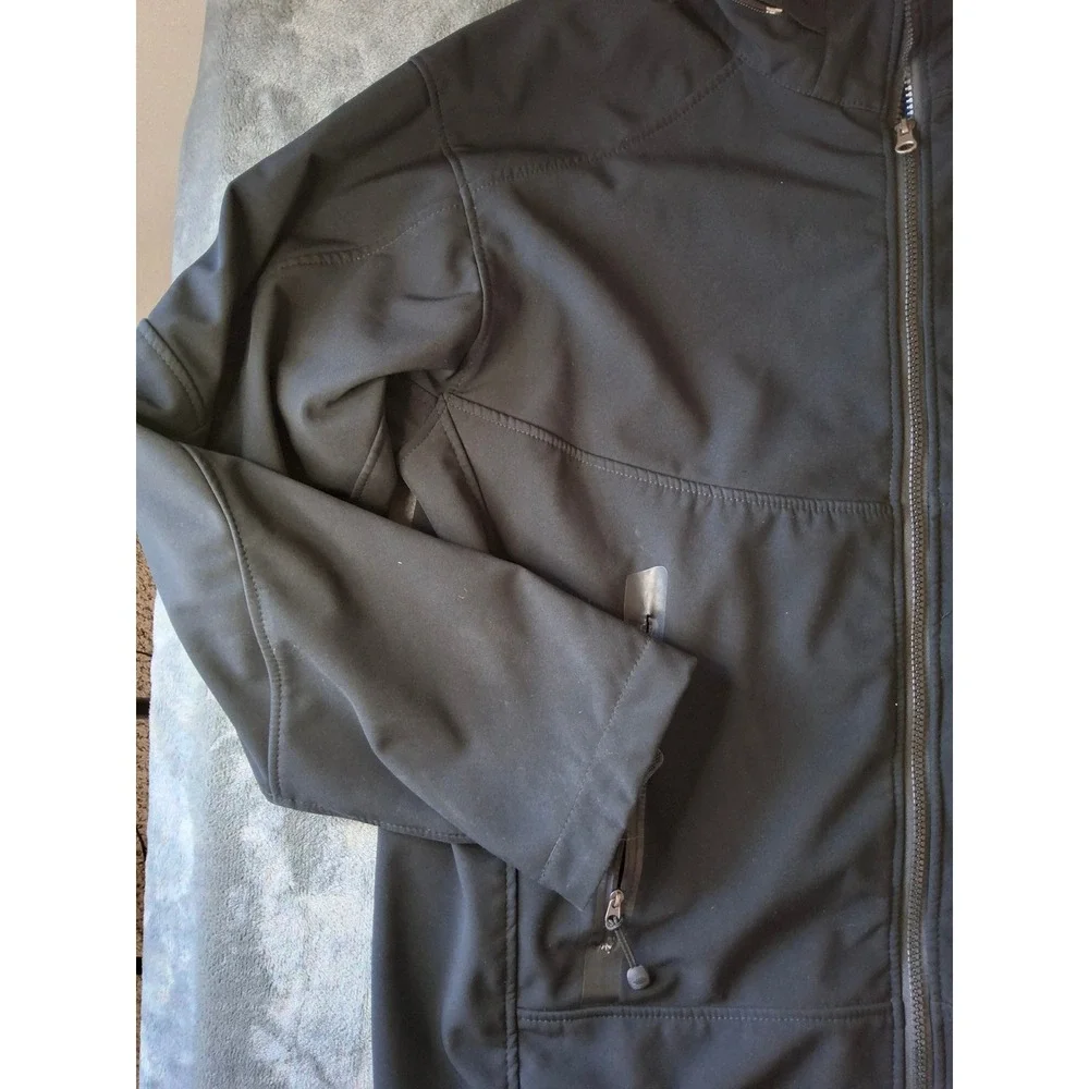 The North Face Summit Series Softshell Jacket Mens XXL Black Full Zip Coat